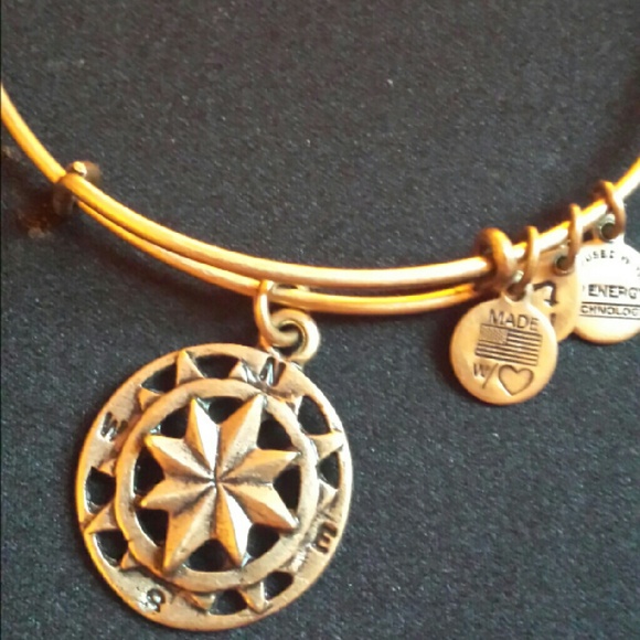 Alex and Ani Compass charm bangle