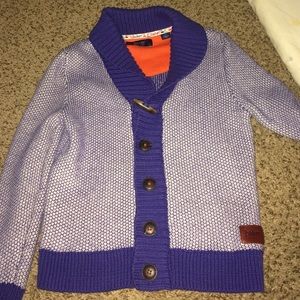 Boys trendy blue sweater