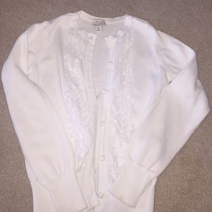 Children's Place cardigan. White size 7/8