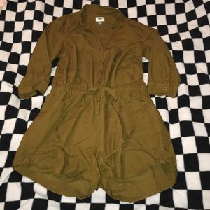 Army green romper
