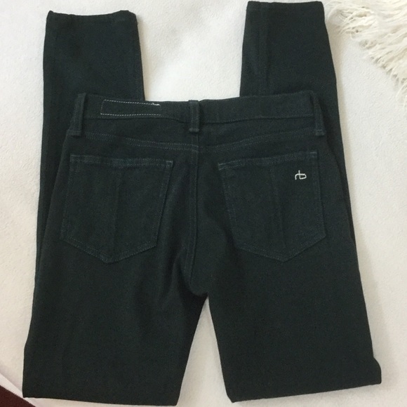 Rag & Bone Like New darkest green skinny jeans - Picture 3 of 4