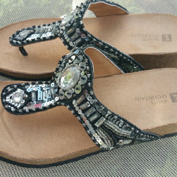 white mountain blast wedge sandals