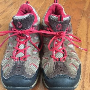 Boys size 2 Merrell shoes