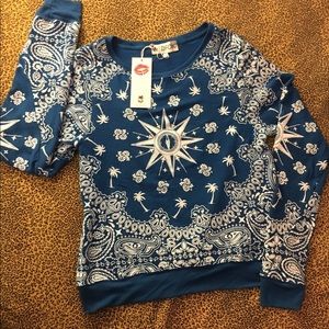Wildfox bandana print sweatshirt sz. M
