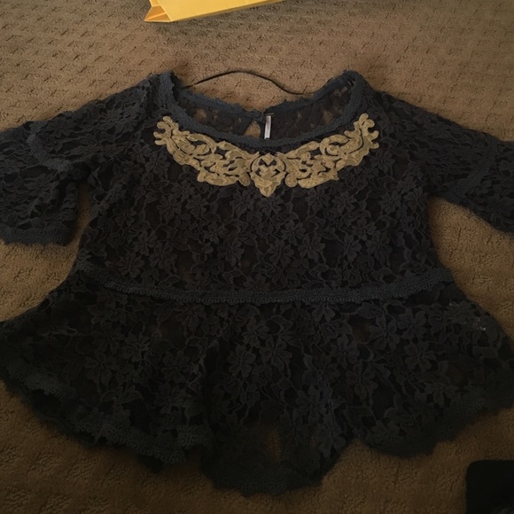 Free People lace shirt