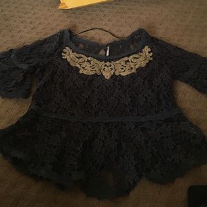 Free People lace shirt