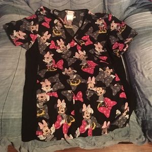 Minnie Mouse Scrub Top