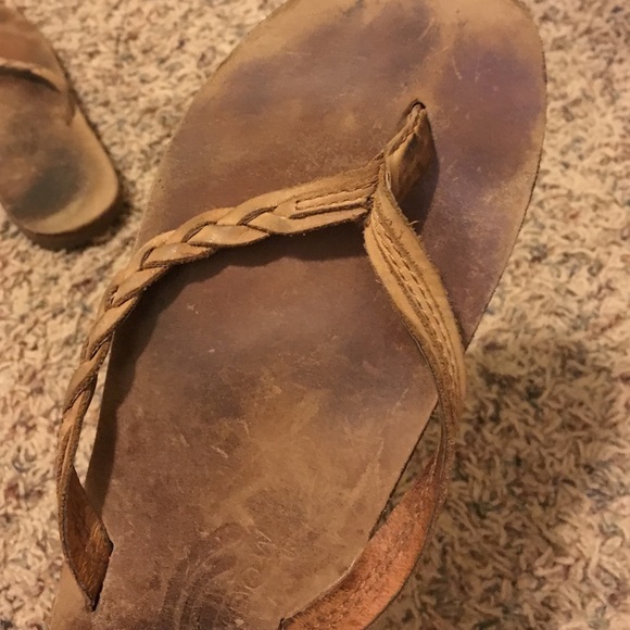 Tan Flirty Braid Rainbows Size 8 - Picture 2 of 4