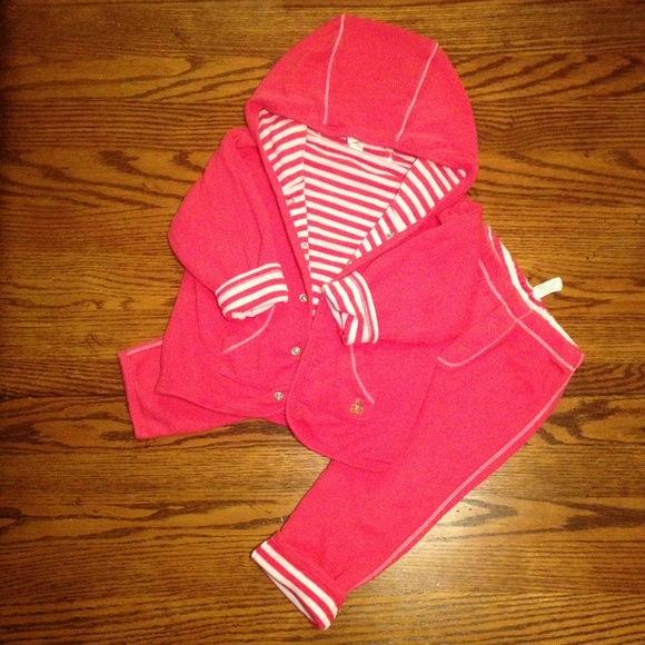 Baby Gap Reversible Hoodie/Pants Set Sz 19-24 Mo