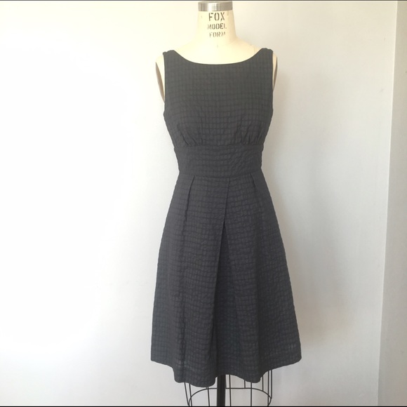 J.Crew sleeveless box pleat grey dress size 4.