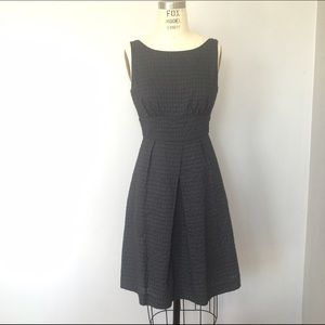J.Crew sleeveless box pleat grey dress size 4.