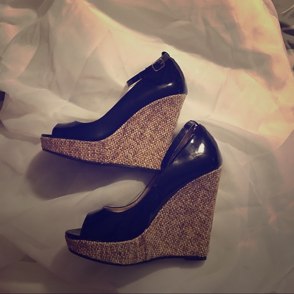 JustFab Wedges, size 8
