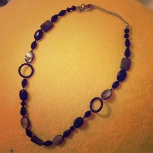 Black shiny necklace