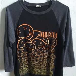 Long Sleeve Nirvana T- Shirt