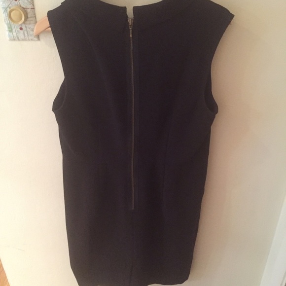 Professional black cowl neck dress w/back zip - Picture 4 of 4