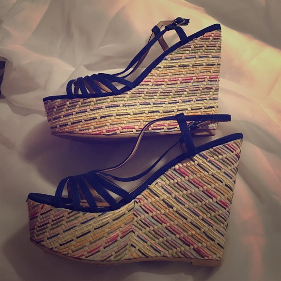 JustFab wedges, size 7.5, used