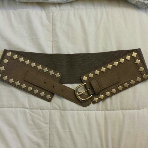 Sold: Taupe Belt with silver hardware