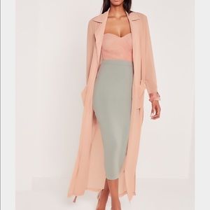 Carli bybel x Missguided size 4 blush duster
