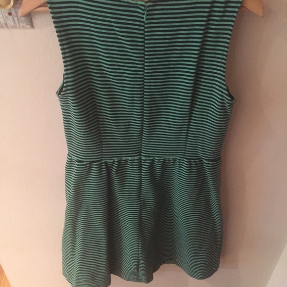 Green and navy blue dress - Picture 3 of 4