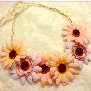 Boho flower head piece