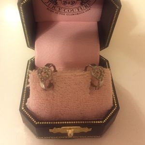 Juicy heart mini hoops