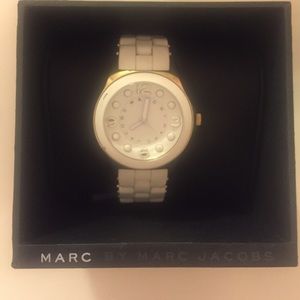 White and gold Marc Jacobs watch