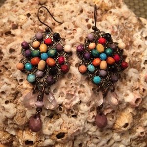 Beaded Multicolored Earrings