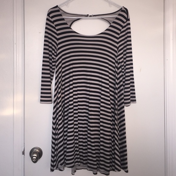 American Eagle striped swing dress