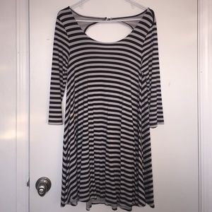 American Eagle striped swing dress