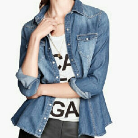 Cotton "Denim" Button Down