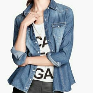 Cotton "Denim" Button Down