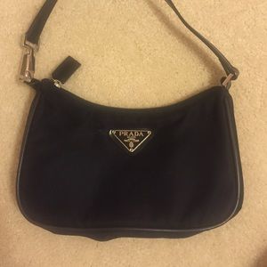 Small nylon shoulder bag