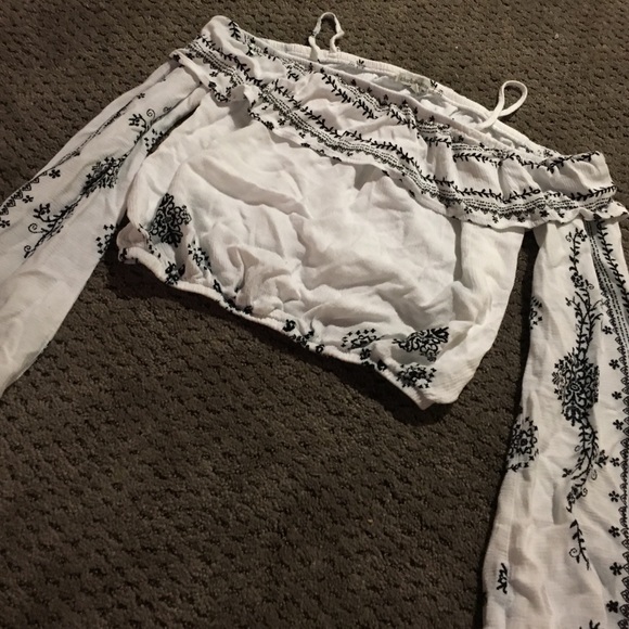 Off the shoulder crop top