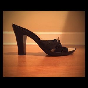 Kenneth Cole slide sandals with metal detail