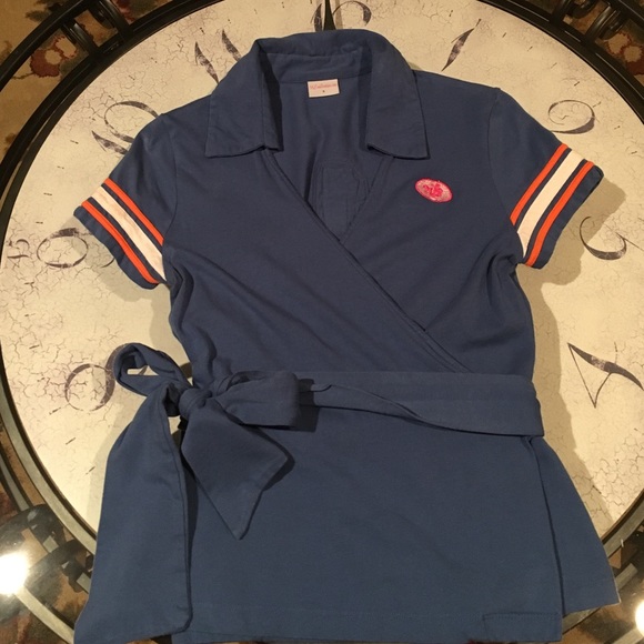 Tops - One-of-a-kind Blue Sporty Wrap Top UF Gators