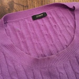 J.Crew lavender cable knit sweater