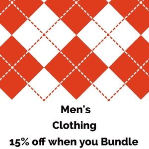 Men's Clothing Bundle 2 items and save 15% off Bundle 3 For $20❤️ NOT included