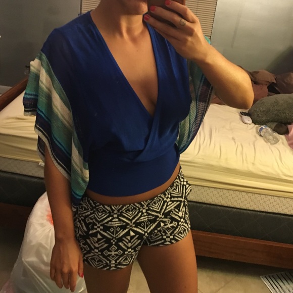 Deep blue Bebe Top