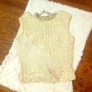 Vintage 1960s sequin top