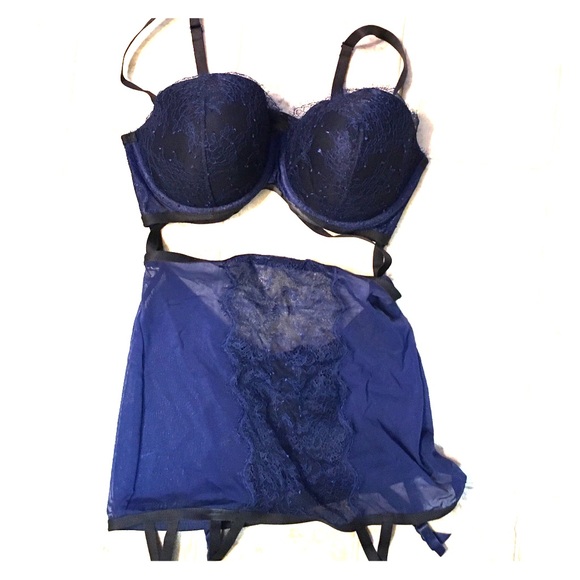 Navy blue lingerie VS