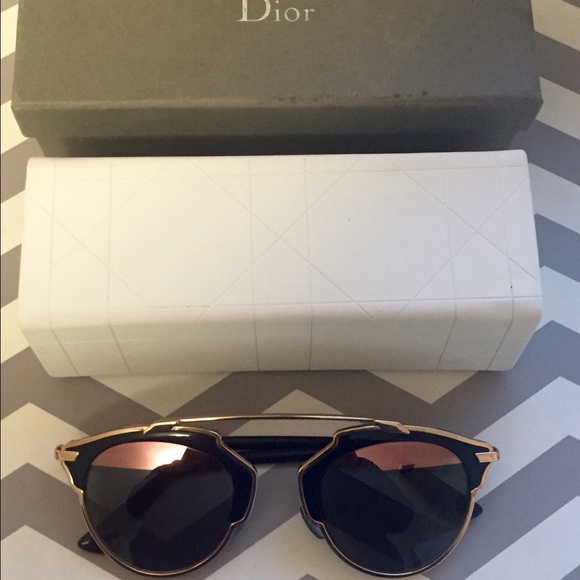Dior So Real rose gold/blue rose gold mirror