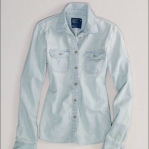 Light Jean Long Sleeved Shirt