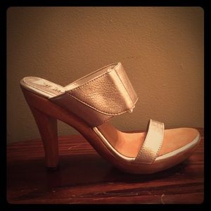 Michael Kors silver adjustable strap sandal