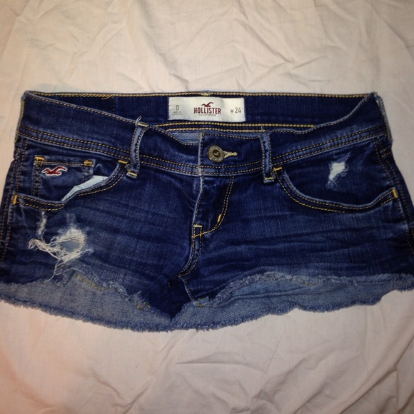 Hollister distressed denim shorts