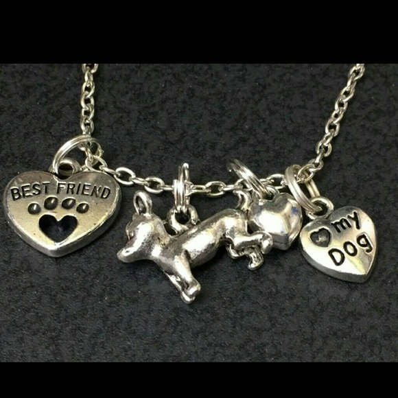 TIBETAN SILVER DOG CHIHUAHUA NECKLACE 18" CHAIN