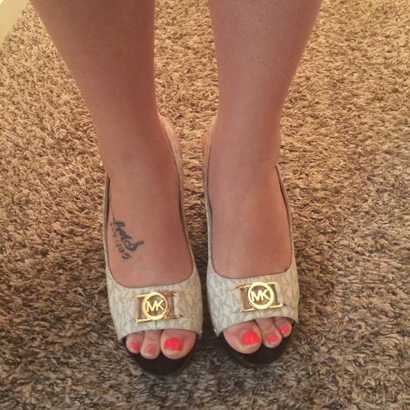 Michael Kors wedges. Never worn