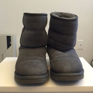 Authentic classic UGG grey suede boots