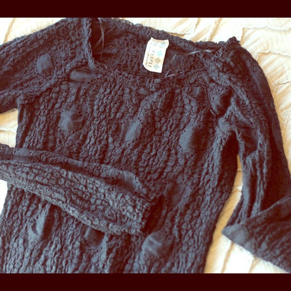 Black Lacey top from Free People