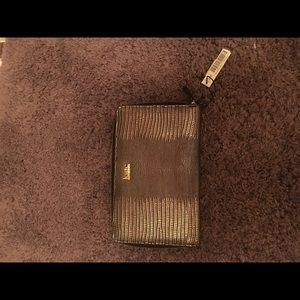 Gold snakeskin clutch/wallet