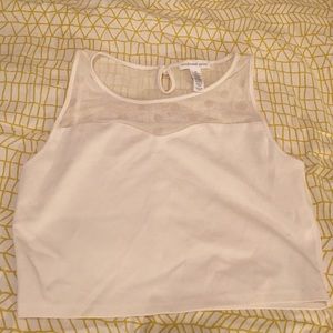 NWOT white crop top